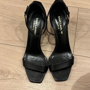 Saint Laurent Black Heeled Sandals